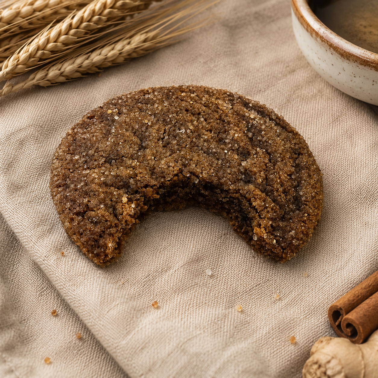 Molasses Crinkle Cookies (Einkorn)