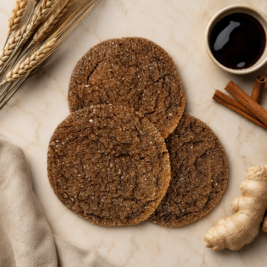 Molasses Crinkle Cookies